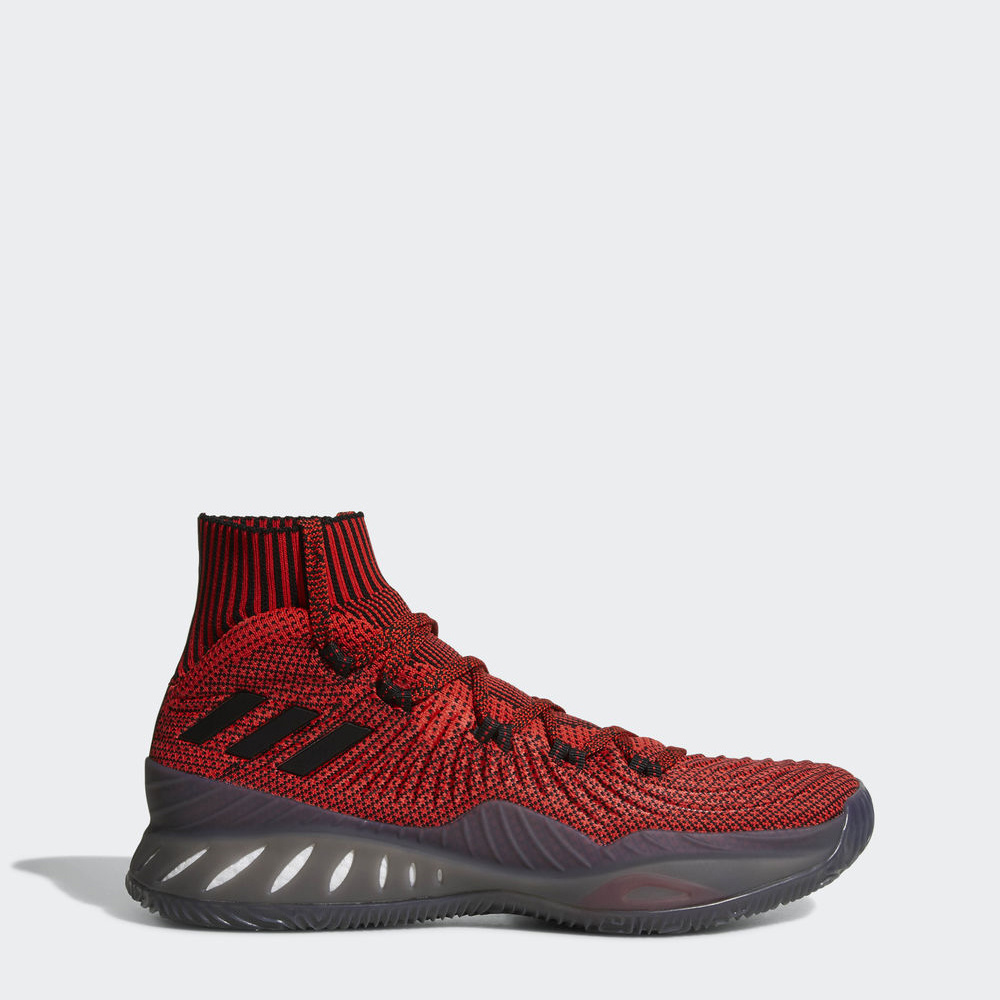 Adidas Crazy Explosive 2017 Primeknit - παπουτσια μπασκετ ανδρικα - Κοκκινα/Μαυρα/Μαυρα,Μέγεθος: EU